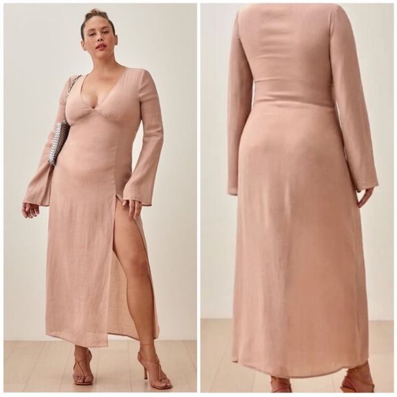 Reformation Callum Semi Sheer Maxi Dress size medium - Picture 1 of 7